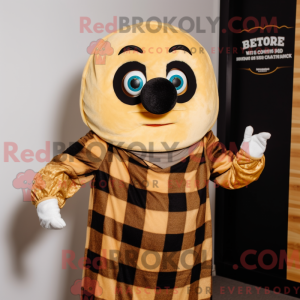 Gold Bagels mascot costume...