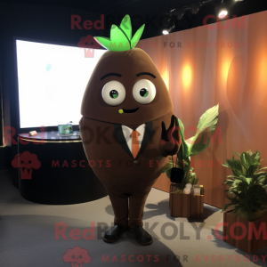 Brown Melon mascot costume...