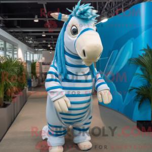 Sky Blue Quagga maskot...