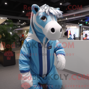 Sky Blue Quagga maskot...