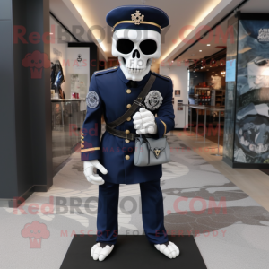 Navy Skull maskot drakt...