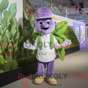 Lavendel-Spinat-Maskottchen...