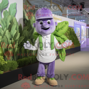 Lavender Spinach mascot...