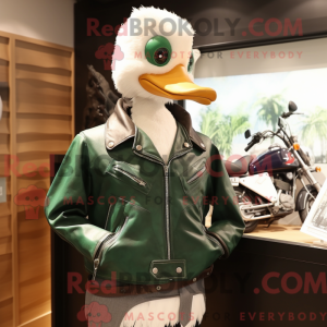 Forest Green Goose mascot...