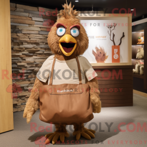 Brown Hens mascot costume...