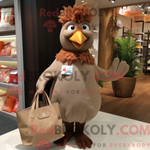 Brown Hens mascot costume...