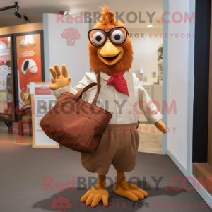 Brune Høns maskot kostume...