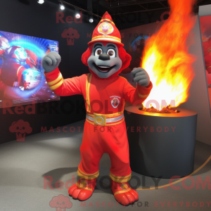 Red Fire Eater mascot...