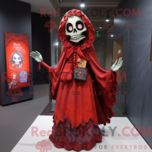 Red Undead mascot costume...