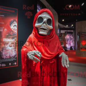 Red Undead maskot kostume...