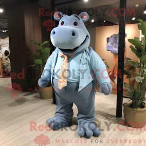 Flodhest maskot kostume...