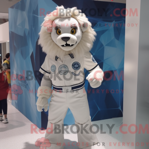 White Tamer Lion maskot...