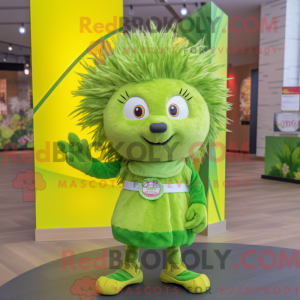 Postava maskota Lime Green...