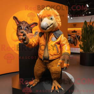 Orange Armadillo mascot...