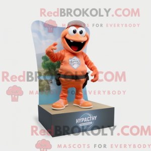 Peach Hydra mascot costume...