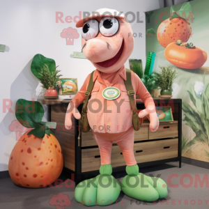 Peach Hydra mascot costume...
