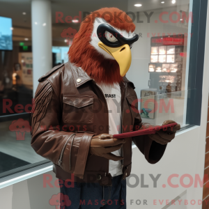 Red Bald Eagle mascot...