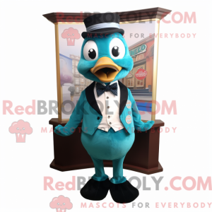 Teal Television Maskottchen...