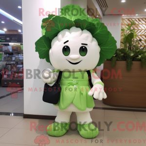 Cauliflower mascot costume...