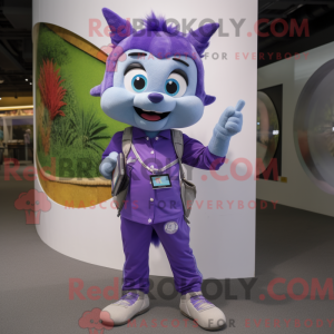 Purple Momentum mascot...