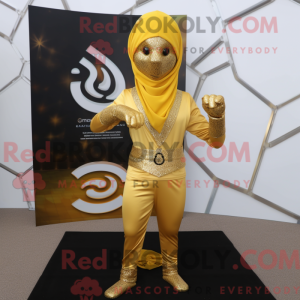 Gold Para Commando mascot...