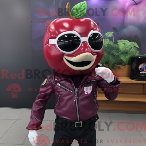 Magenta Apple mascot...