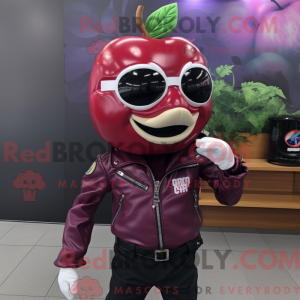 Magenta Apple Maskottchen...