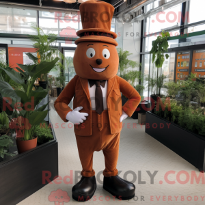 Brun gulerod maskot kostume...