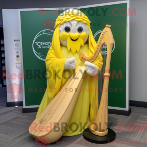 Lemon Yellow Celtic Harp...
