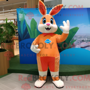 Peach Rabbit mascot costume...