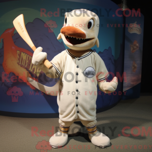 Cream Swordfish mascot...