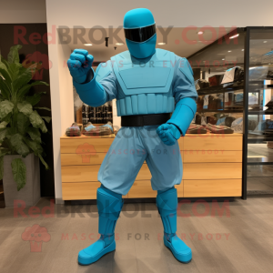 Turquoise Gi Joe mascotte...