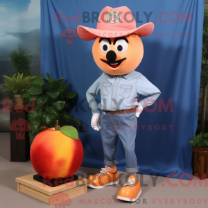 Peach Plum mascot costume...