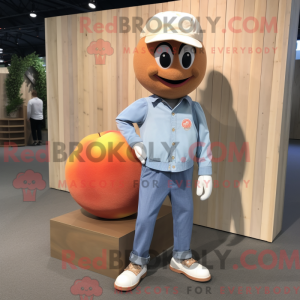 Peach Plum mascot costume...