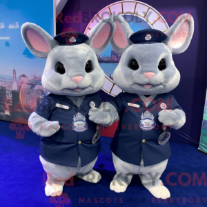 Navy Chinchilla mascot...