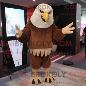 Brun Bald Eagle maskot...