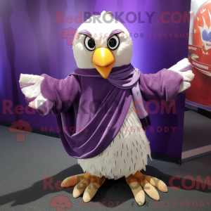 Purple Falcon mascot...