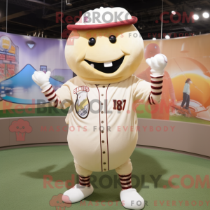 Cream Beet mascottekostuum...