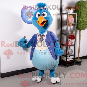 Máscara azul da Tyrkia...
