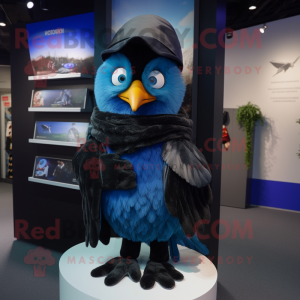 Blue Blackbird maskot...