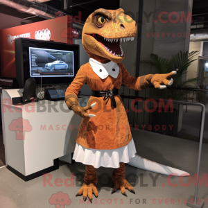 Rust Tyrannosaurus mascot...