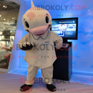 Beige Killer Whale mascot...
