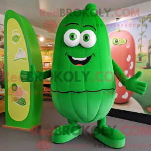 Green Cucumber mascot...