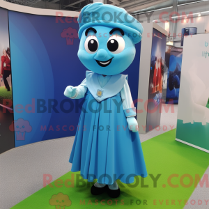 Sky Blue Irish Flag mascot...