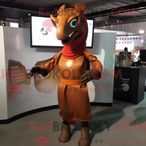 Rust Mare mascot costume...