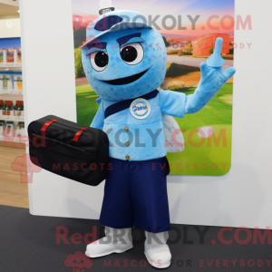 Blue Sushi mascot costume...