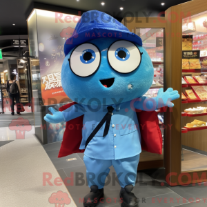 Blue Sushi mascot costume...