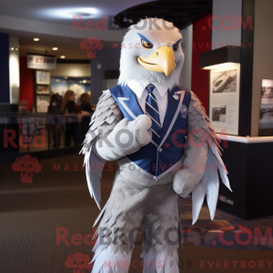 Silver Eagle maskot kostume...