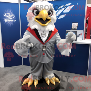 Silver Eagle mascot costume...
