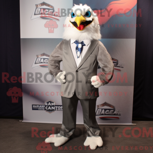 Silver Eagle mascot costume...